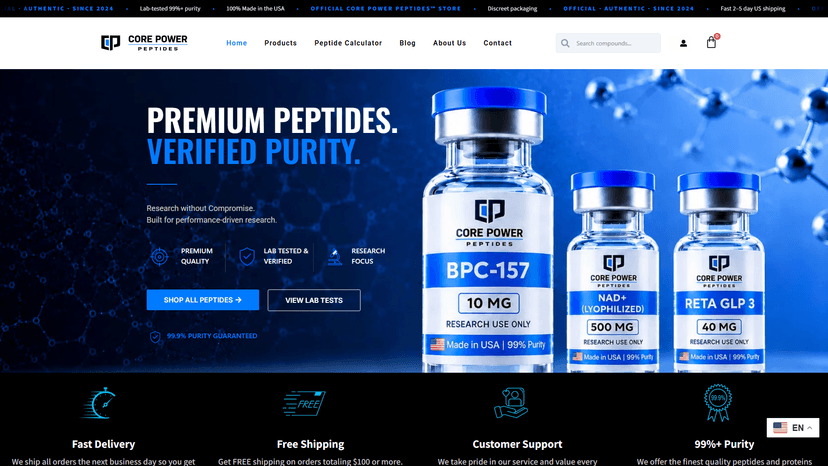 Core Power Peptide live screenshot